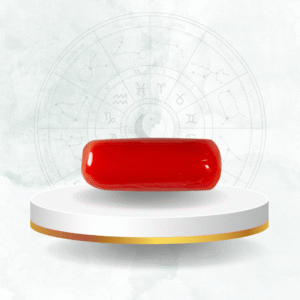 NATURAL RED CORAL Capsule Shape (लाल कैप्सूल मूंगा)