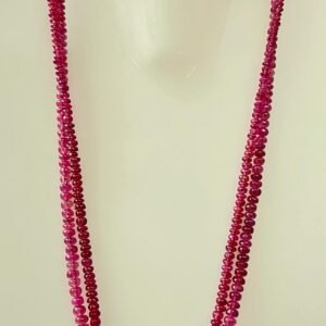 Natural Ruby Beads Necklace